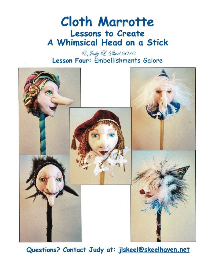 "Cloth Doll Marrotte" CD Tutorial - Four Lessons by Judy Skeel