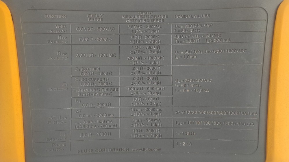 Fluke 1662 Basic Multifunction Installation Tester / Check Testing Video