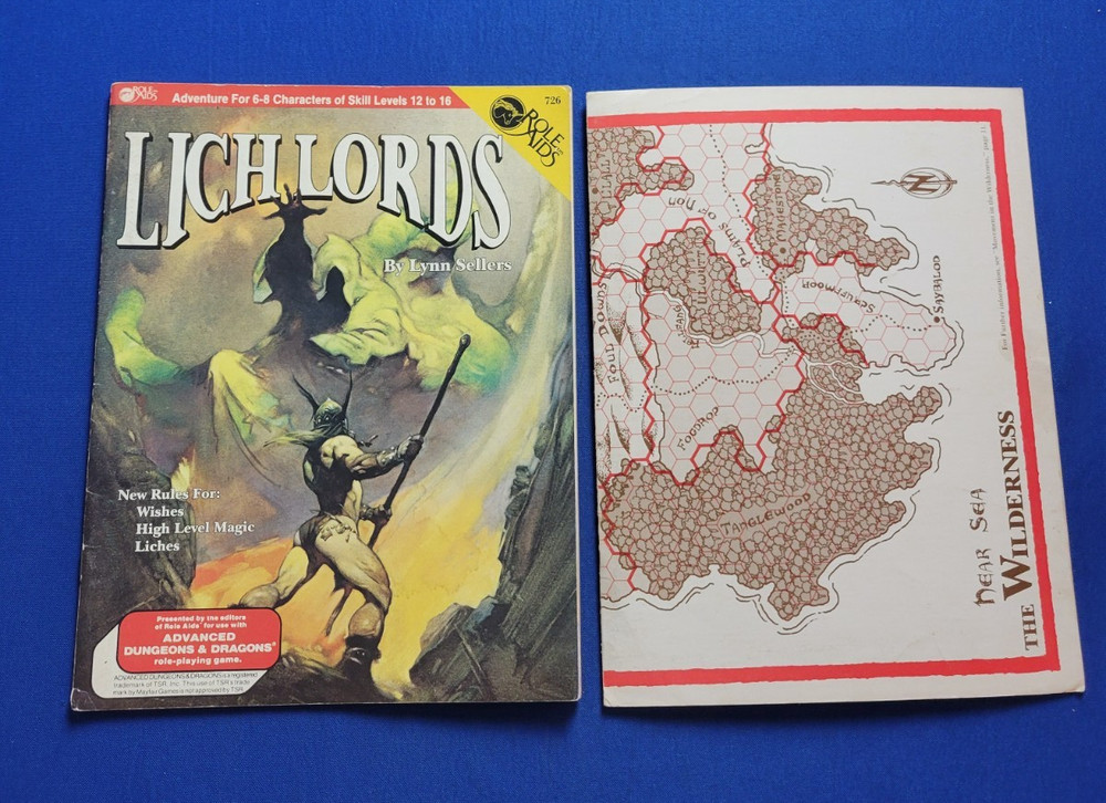 Lich Lords with Map Adventure Module - Role Aids