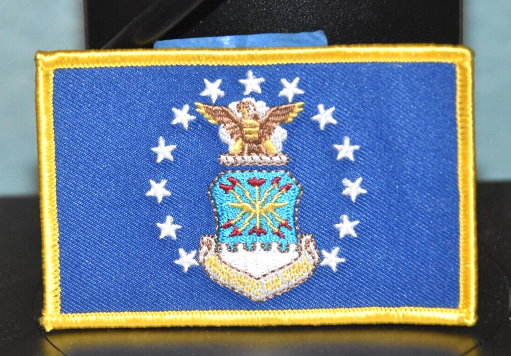 AIR FORCE RECTANGULAR PATCH S GRADE PRE-OWNED NEVER USED JUST COLLECTED & STORED