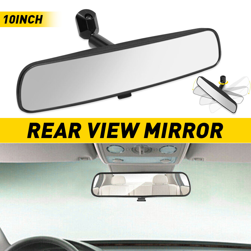 Universal Inner Inside Interior 10 Inch Rearview Rear View Mirror w/Adhesive EOA