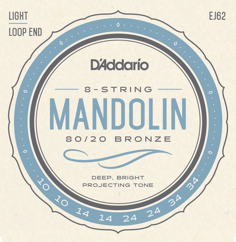 D'Addario EJ62 80/20 Bronze Mandolin Strings