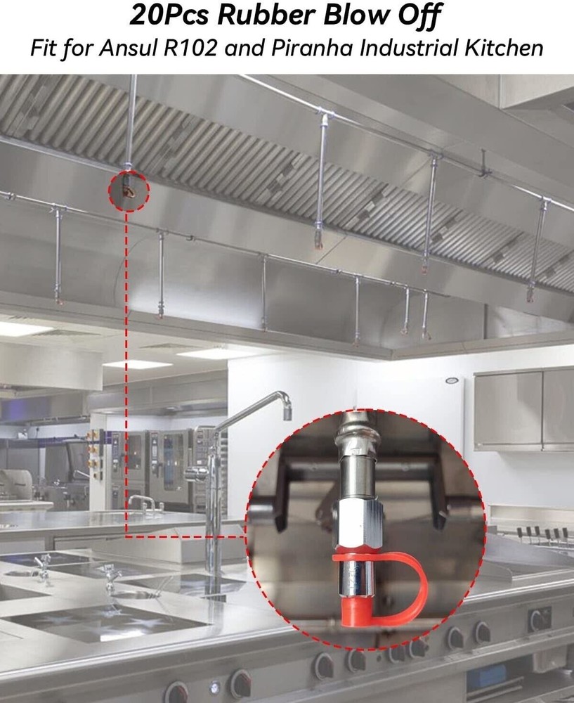 🔥🔥20 PACK FIRE SUPPRESSION SYSTEM RUBBER BLOW OFF NOZZLE CAPS..NEW.🔥🔥