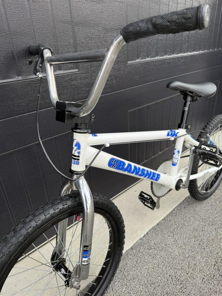 2000 DK Banshee Mid School BMX All Original White Blue Old Complete Bike Bicycle