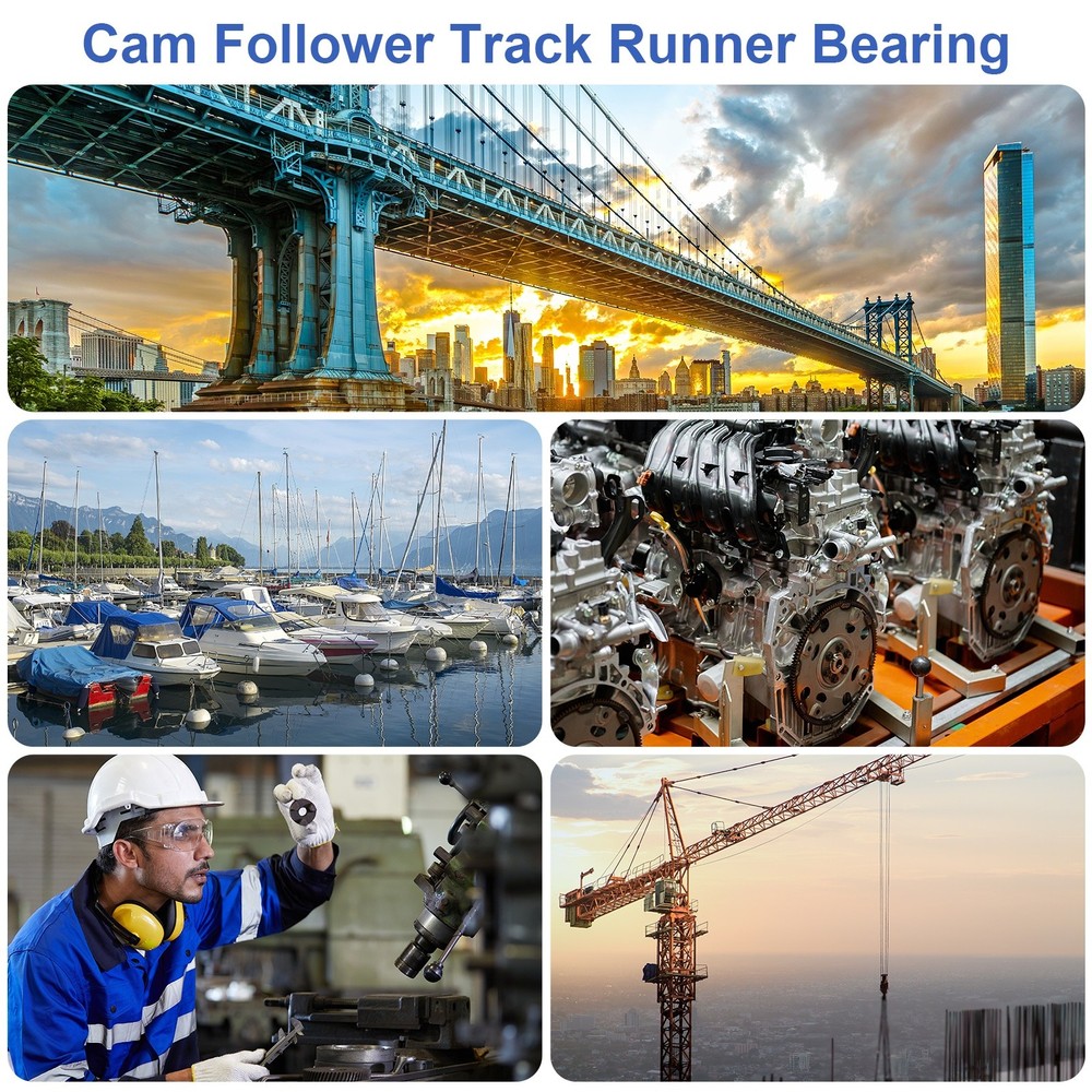 2Pcs CF3/KR10 PPX M3 Stud Needle Roller Stud Track Bearing (Hexagon Socket)