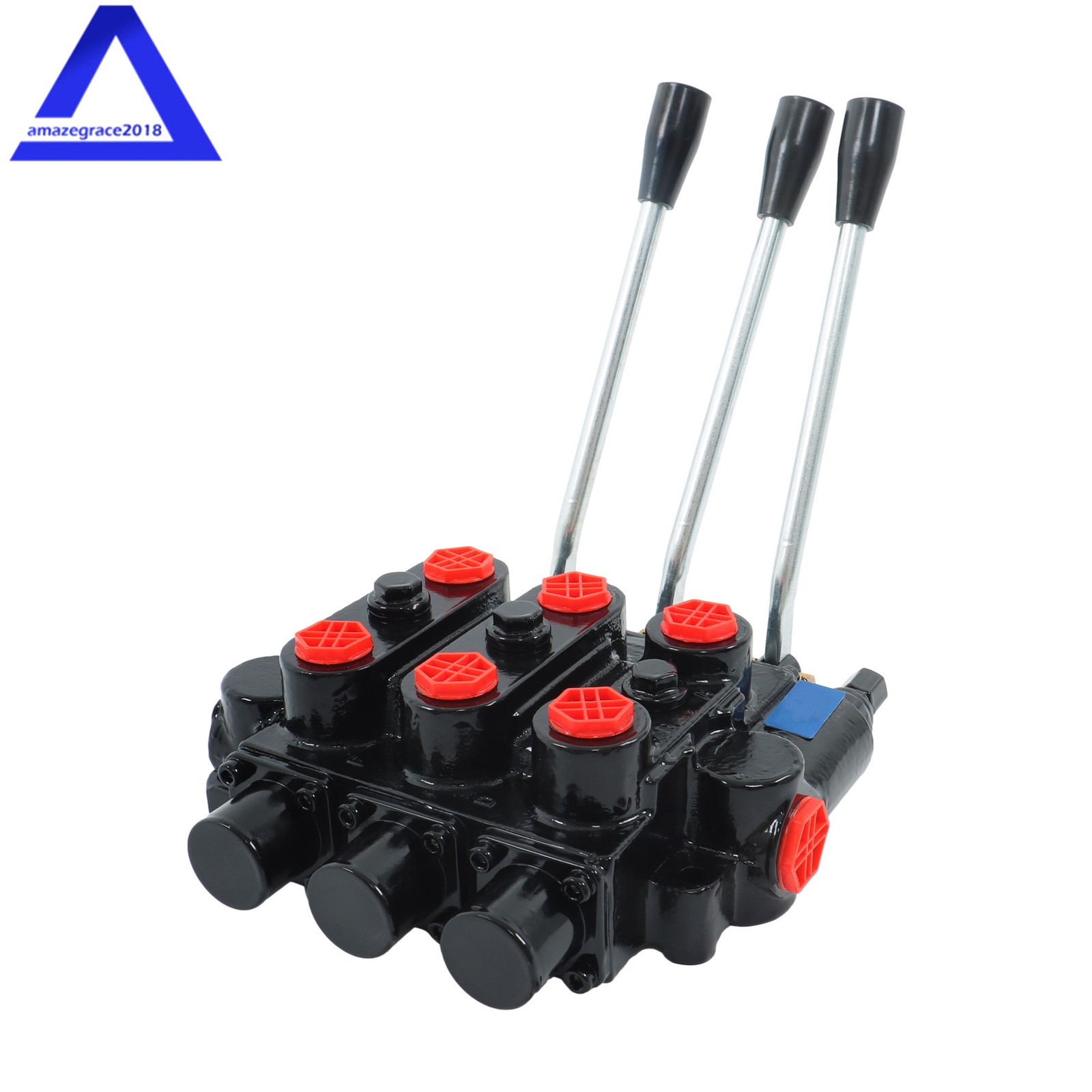 3 Spool 25 GPM RD532CCCAAA5A4B1 Double Acting Hydraulic Valve In/Out 3/4" NPT