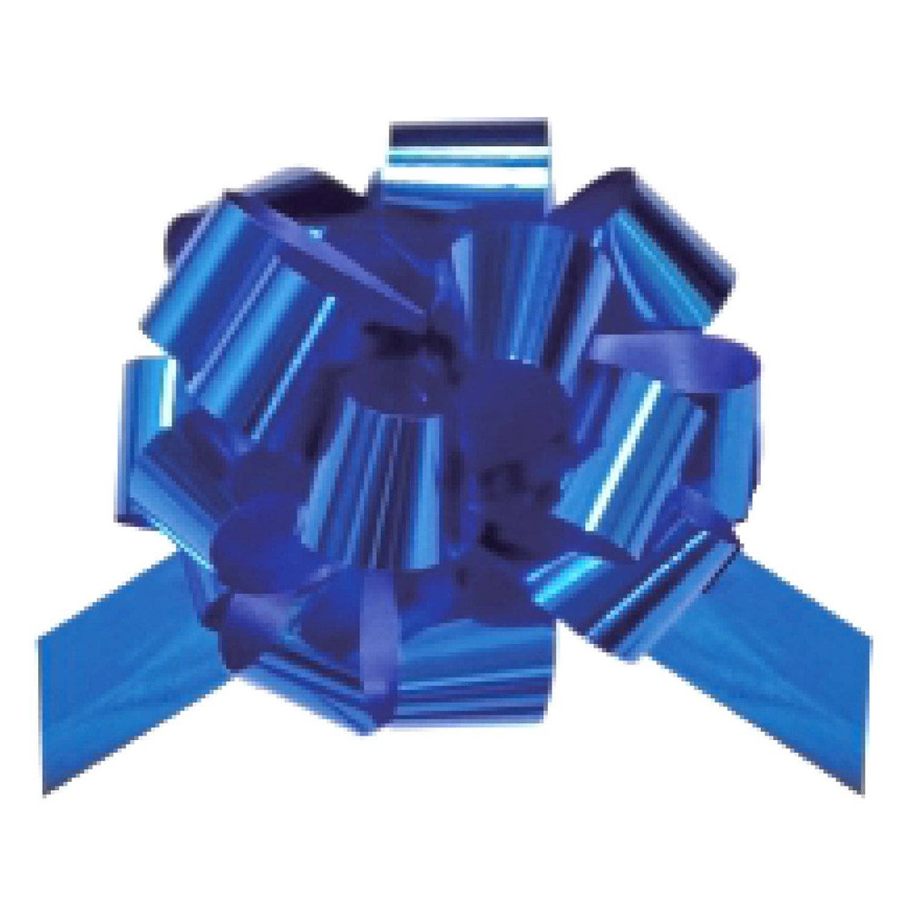 12 PCS Bundle 6" METALLIC PULL BOW BUNDLE -GOLD/BLUE/GREEN/RED