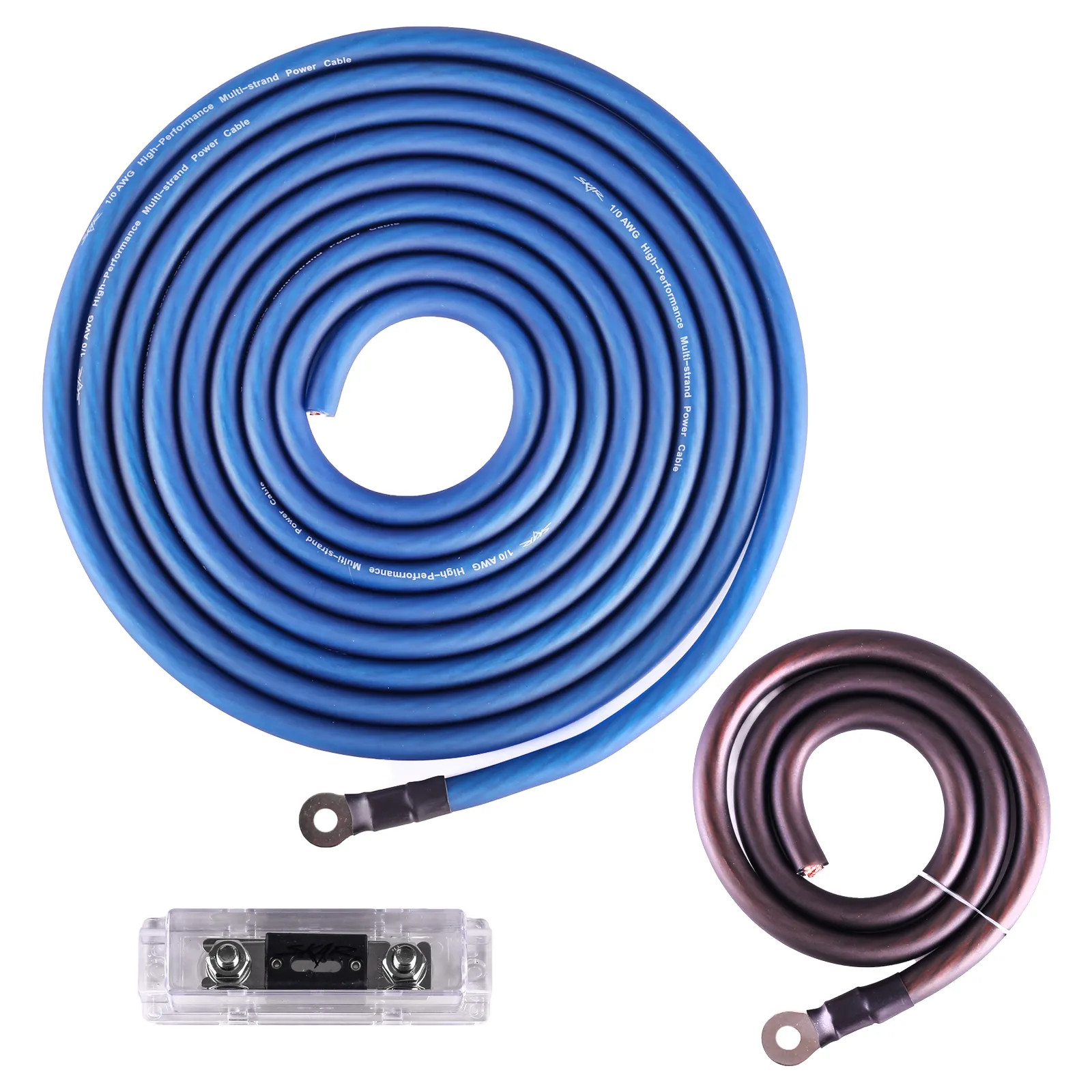 NEW SKAR AUDIO 1/0 GAUGE 2000 WATT CCA AMPLIFIER WIRING KIT W RCA (SKAR0ANL-CCA)