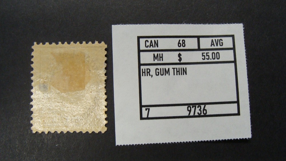 CANADA SCOTT# 68 MH AVG LOT# 79736