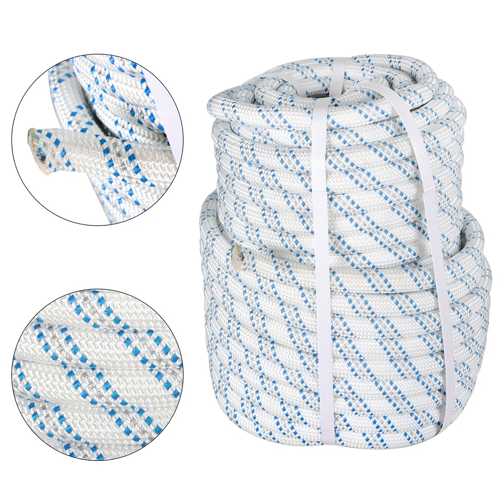 3/4" x 150' Braid Polyester Low-stretch Rope Rigging Line Utility 16500Lbs
