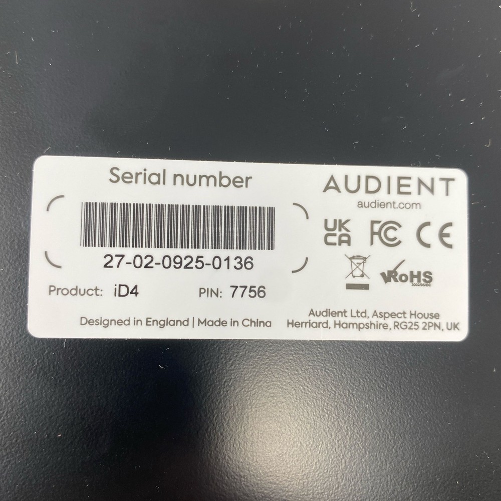 Audient iD4 MKII USB-C 2x2 Audio Interface - Black