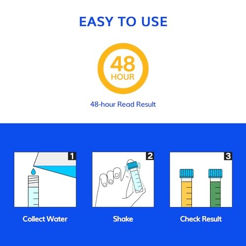 AquaDx 2 Pcs Water Bacteria Test Kit Total Coliform and E.coli Testing for
