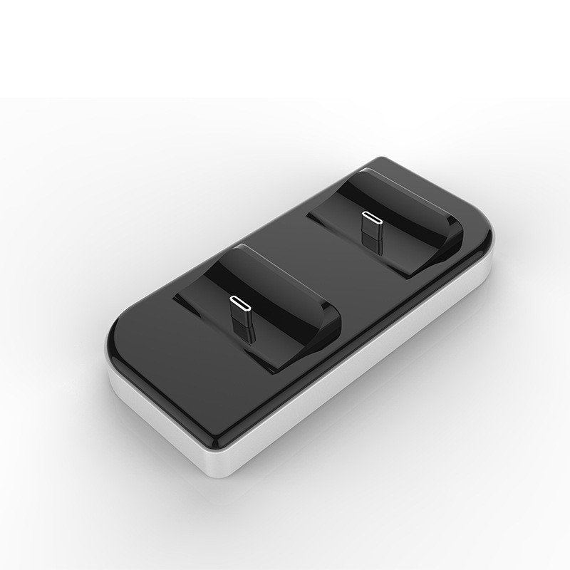 Wireless PS5 Controller Charging Station Dual Dock Type-C USB Cable ABS
