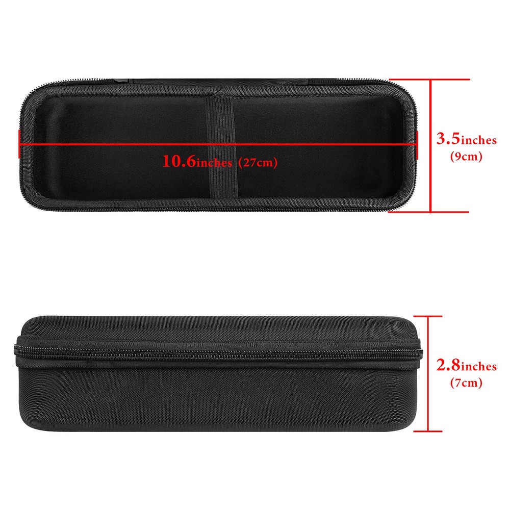 Geekria Microphone Hard Shell Travel Case (Black)