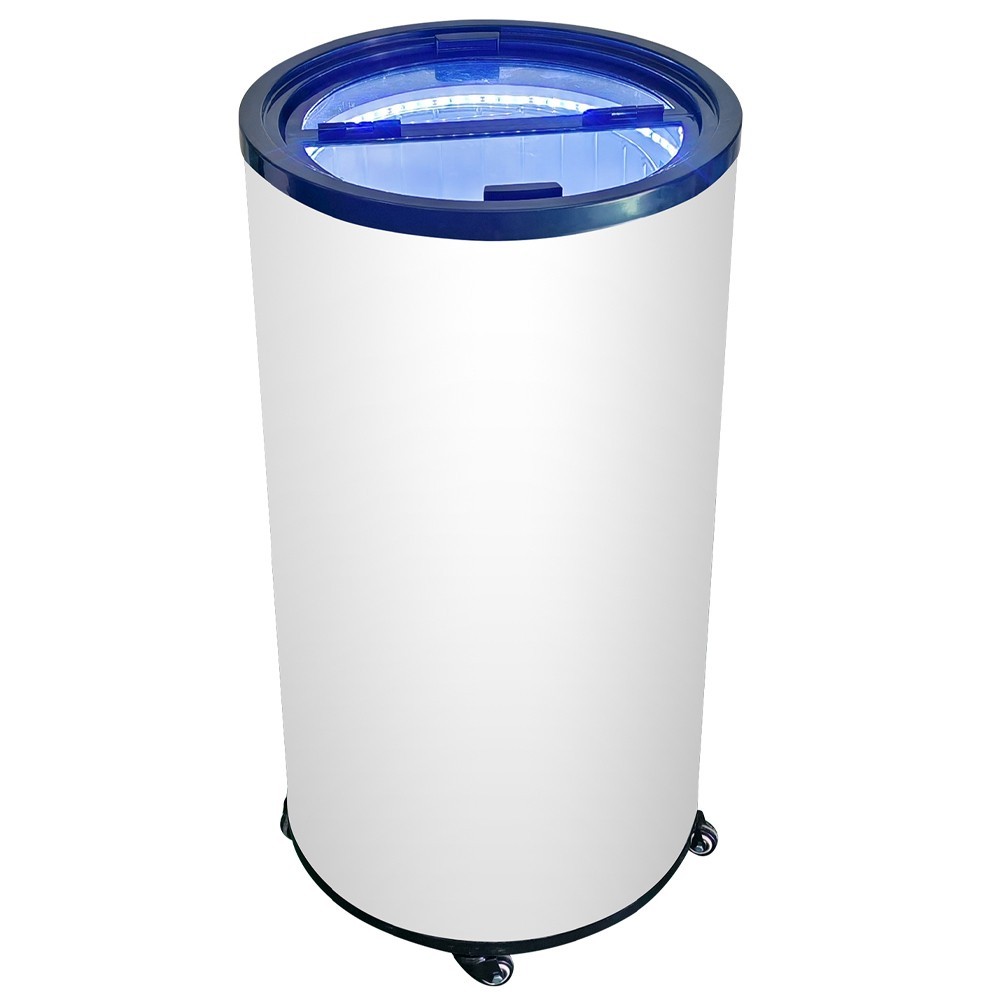 U-BR2 Barrel Merchandiser Refrigerator 2.3 Cu Ft Beverage Display Cooler