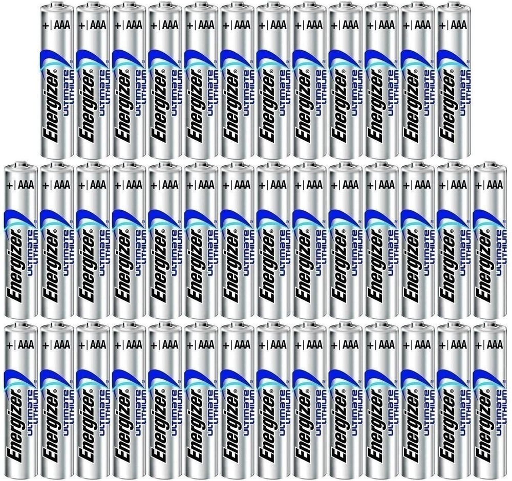 Energizer 40AAA Ultimate Lithium Long Lasting Leakproof Batteries