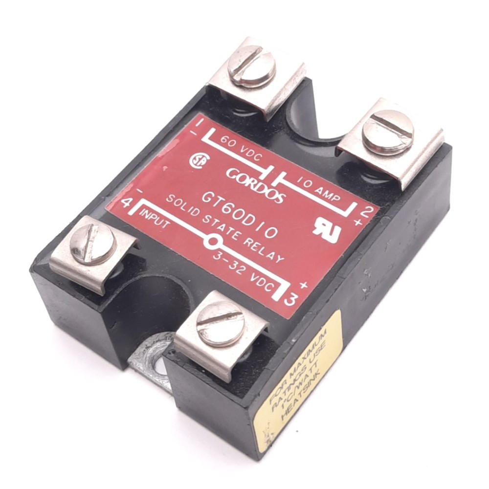 Gordos GT60D10 Solid State Relay, SPST-NO, 60VDC 10A Max, 3-32VDC Input