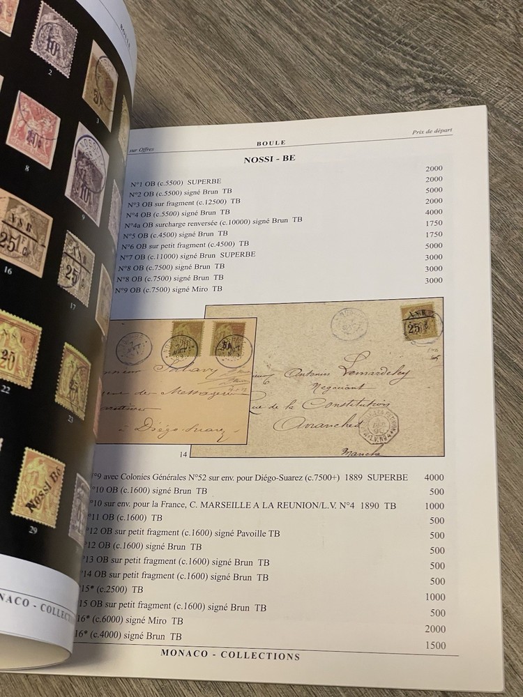 1998 Boule Monaco French Colonies Stamp Auction Catalog Paperback