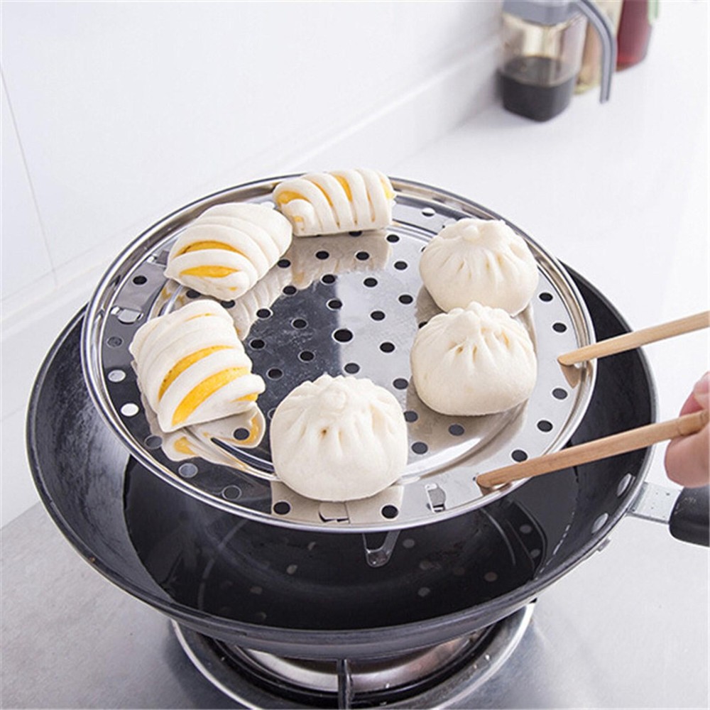 Multifunction Kitchen Steaming Stand Stainless Steel Steamer Rack Three-Legged