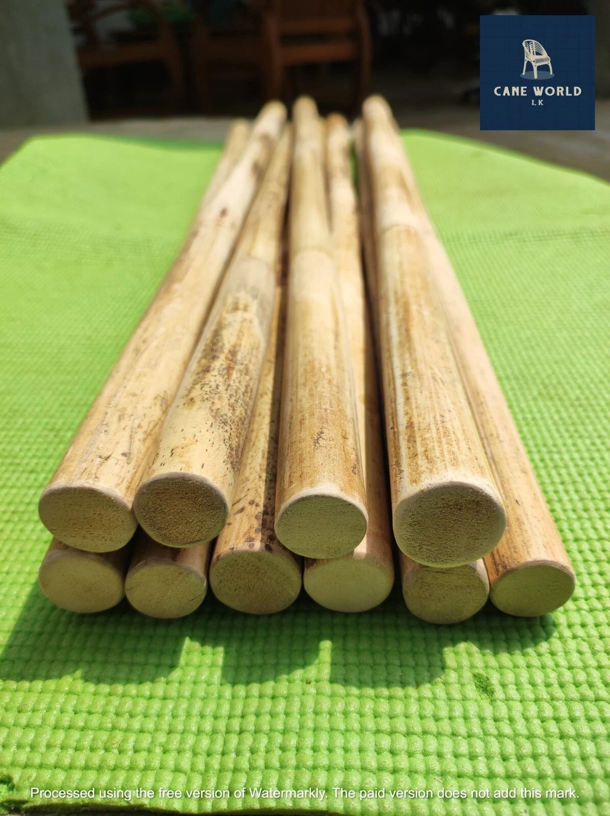 Escrima Kali Arnis Multi Node Sticks Plain Rattan Wskin 28”/1" 2 Sticks ( pair)