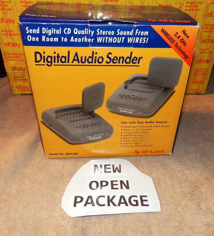 RF-Link DGS-001 2.4GHz Wireless Digital Audio (only) Sender New Old Stock 1997