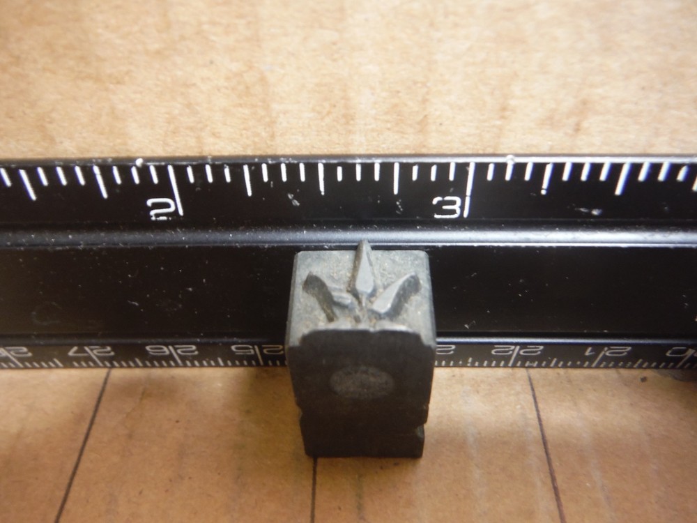 Vintage letterpress printing block