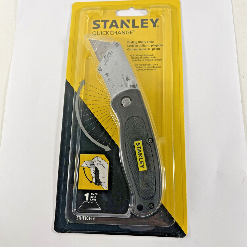NEW 2016 Stanley Quickchange Fixed Blade Folding Utility Knife  #STHT10169