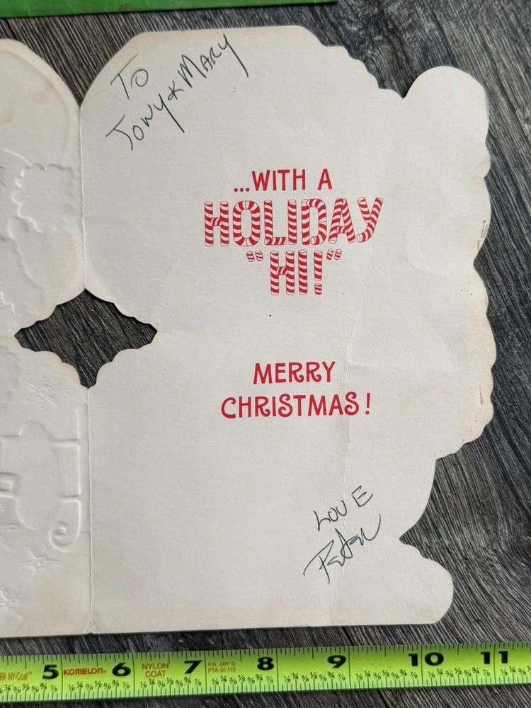 KISS Christmas Card PETER CRISS Signed 1979 Vintage Kiss Aucoin Memorabilia