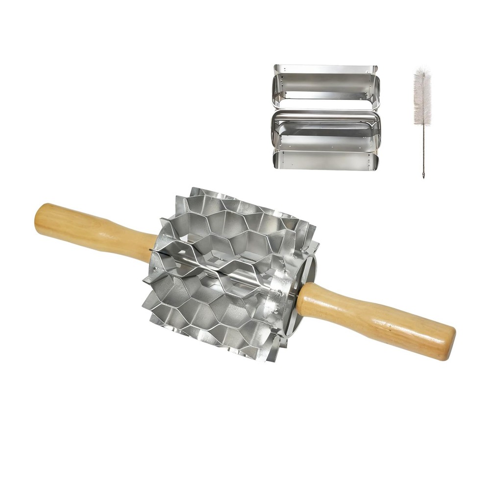 42-Hole Stainless Steel Doughnut Cutter, Replaceable Roller Blade, Doughnut C...