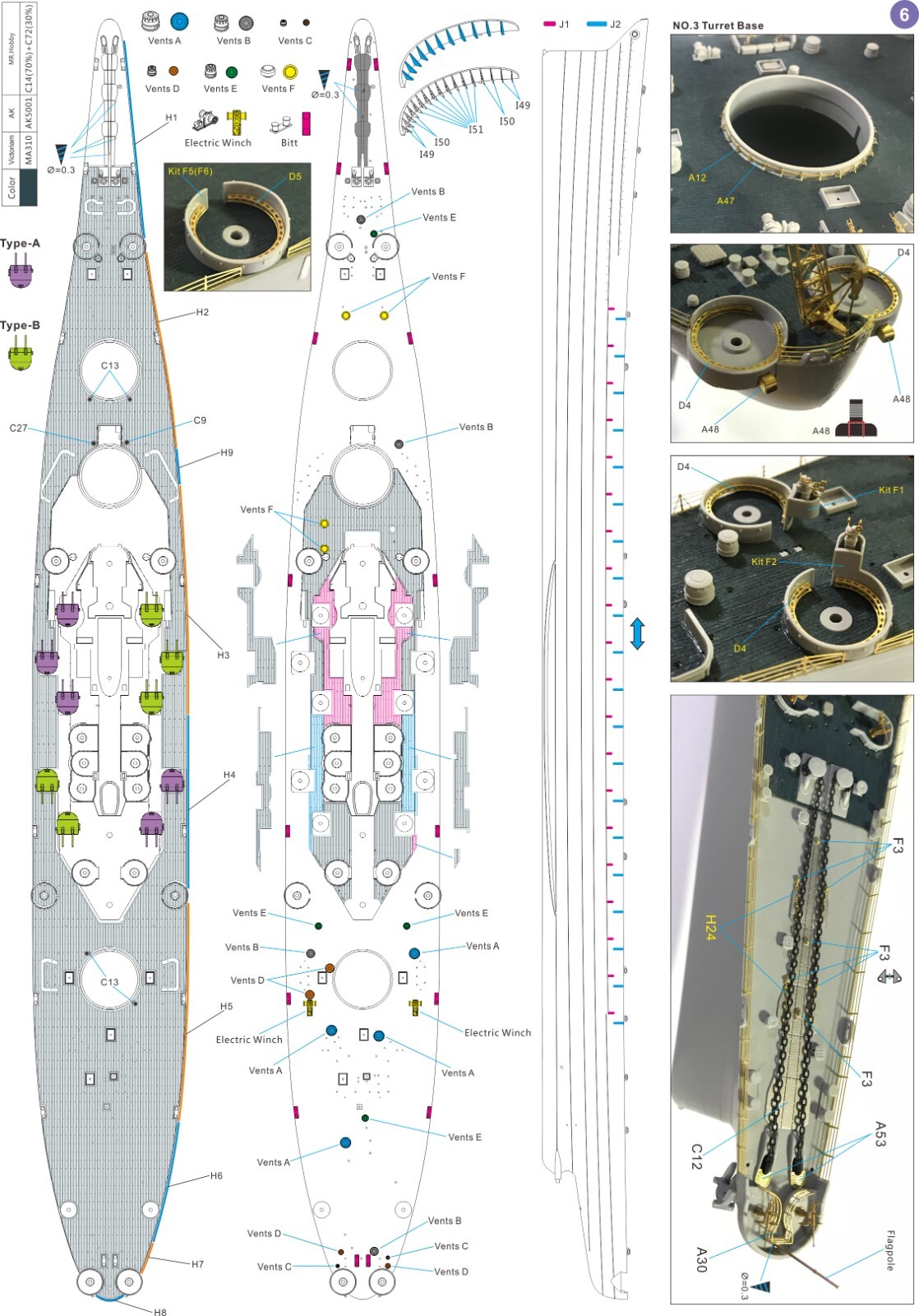 Very Fire 1/350 USS Missouri Deluxe version Battleship（VF350909DX）