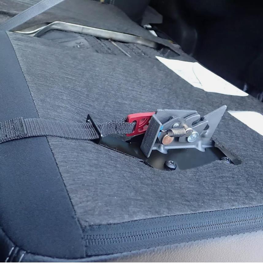2 Set Rear Seat Quick Latch Release Kit Black Strap For Ford F150 F250 F350