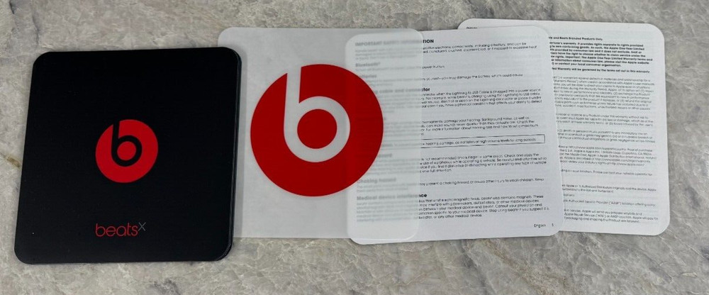 BEATS X ACCESSORIES & BOX ONLY! PLEASE READ DESCRIPTION