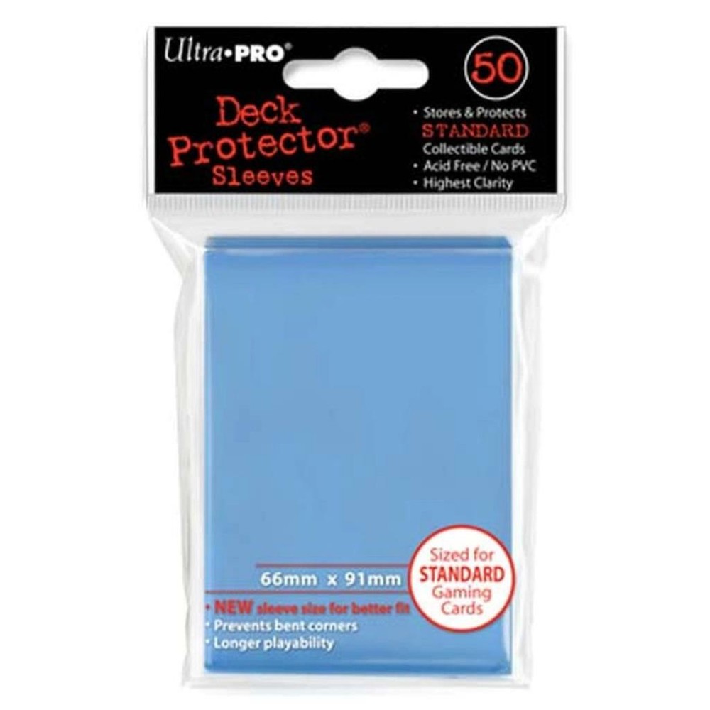 Ultra Pro Light Blue Solid Standard Deck Protector 50 Count [NEW] Card Game Play