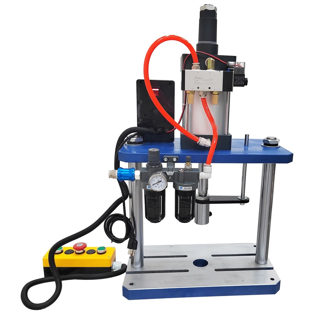110V 1763lb/800kg Pneumatic Punch Press Machine with Controller Adjustable