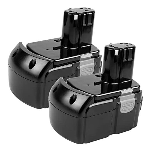 [2Pack] 18V 6.0Ah! High-Output Battery for Hitachi Power Tools BCL1815 Pack 2