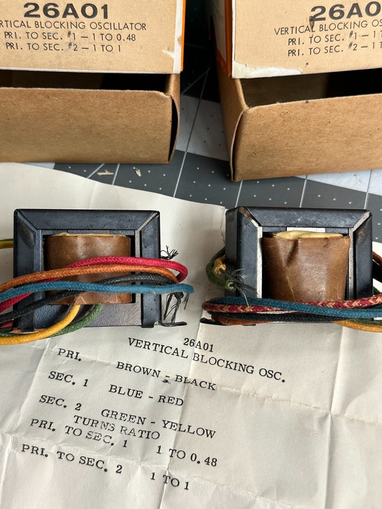 2-pack VINTAGE Thordarson 26A01 VERTICAL BLOCKING OSCILLATOR