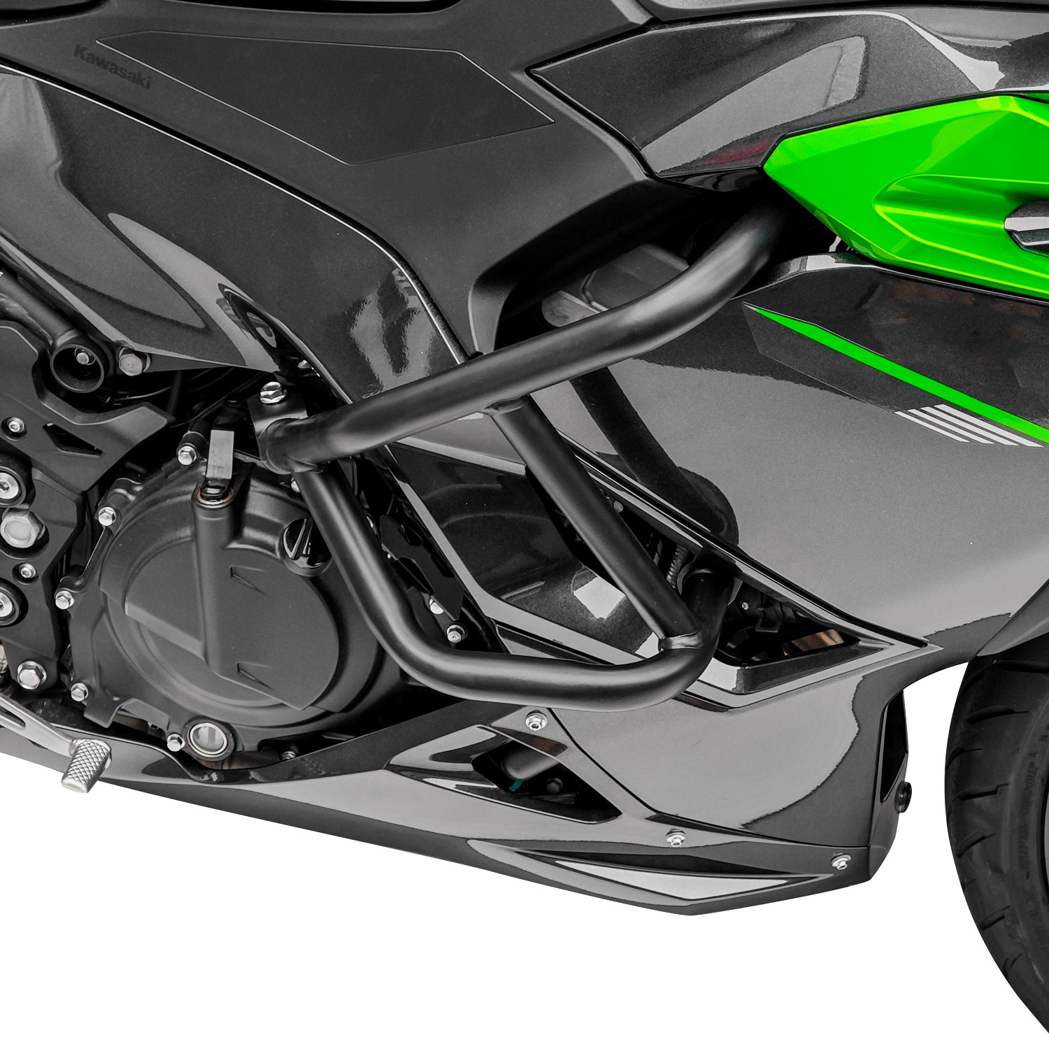 Crash Bar For Kawasaki Ninja500 Engine Guard Frame Protector Anti-Drop WOLFLINE