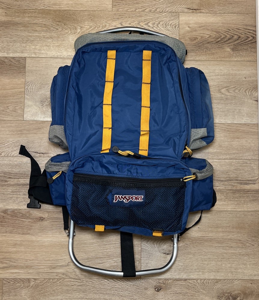 Vintage Jansport Rainier Blue External Frame Hiking Backpack