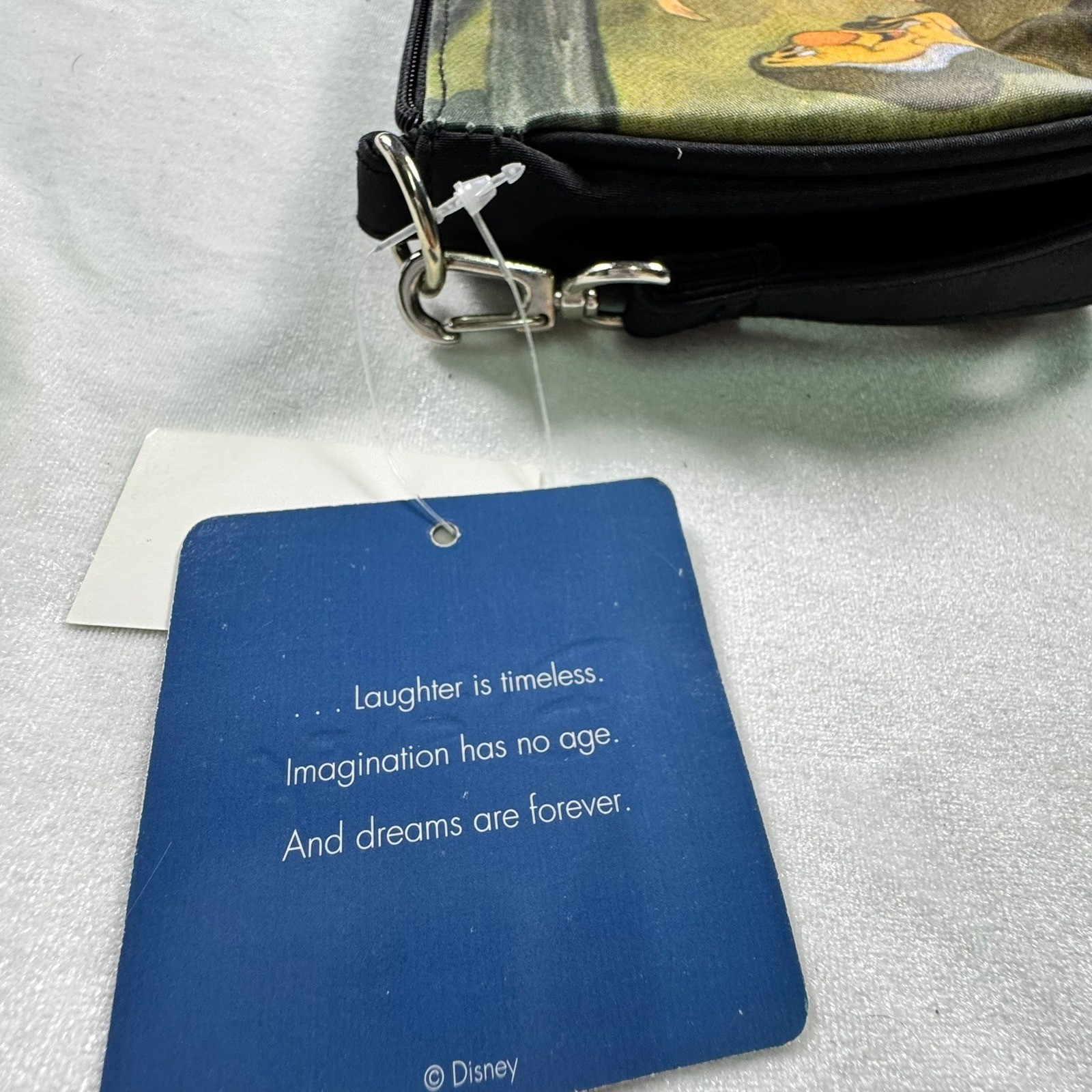 Disney Snow White Seven Dwarfs Baguette Shoulder Bag Black Sequin Y2K Vintage