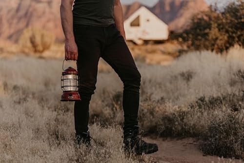 Barebones Forest Lantern – Vintage Rechargeable LED Lantern with Adjustable Red