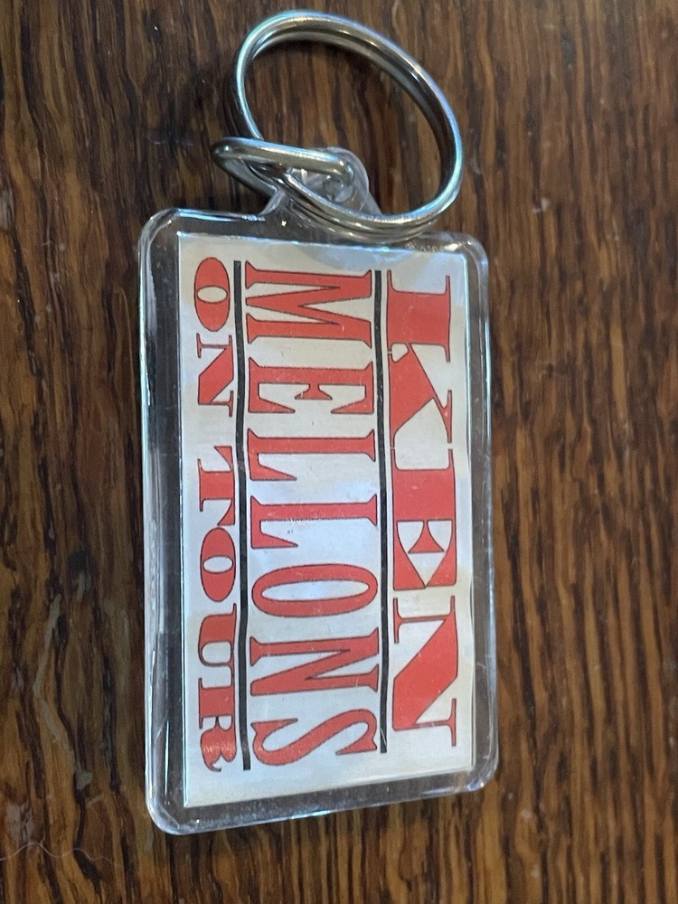 Keychain- Ken Mellons, Clear Plastic, Double Sided