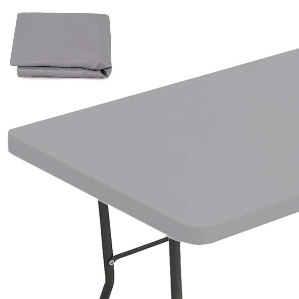 Picnic Table Cloth,Elastic Fitted Tablecloths for 6ft(30*72inch) Rectangle Table