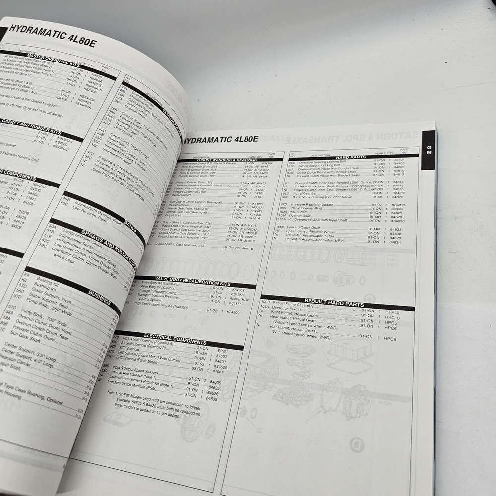 1999-2000 Aceomatic Recon transmission parts catalog