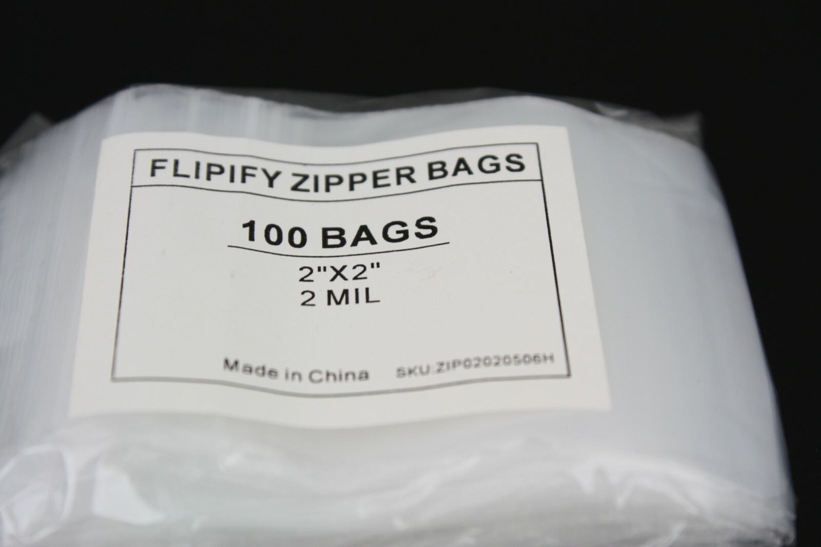 2"x2" Clear 2 Mil Zip Bags Poly Plastic Reclosable Mini Small Baggies Jewelry