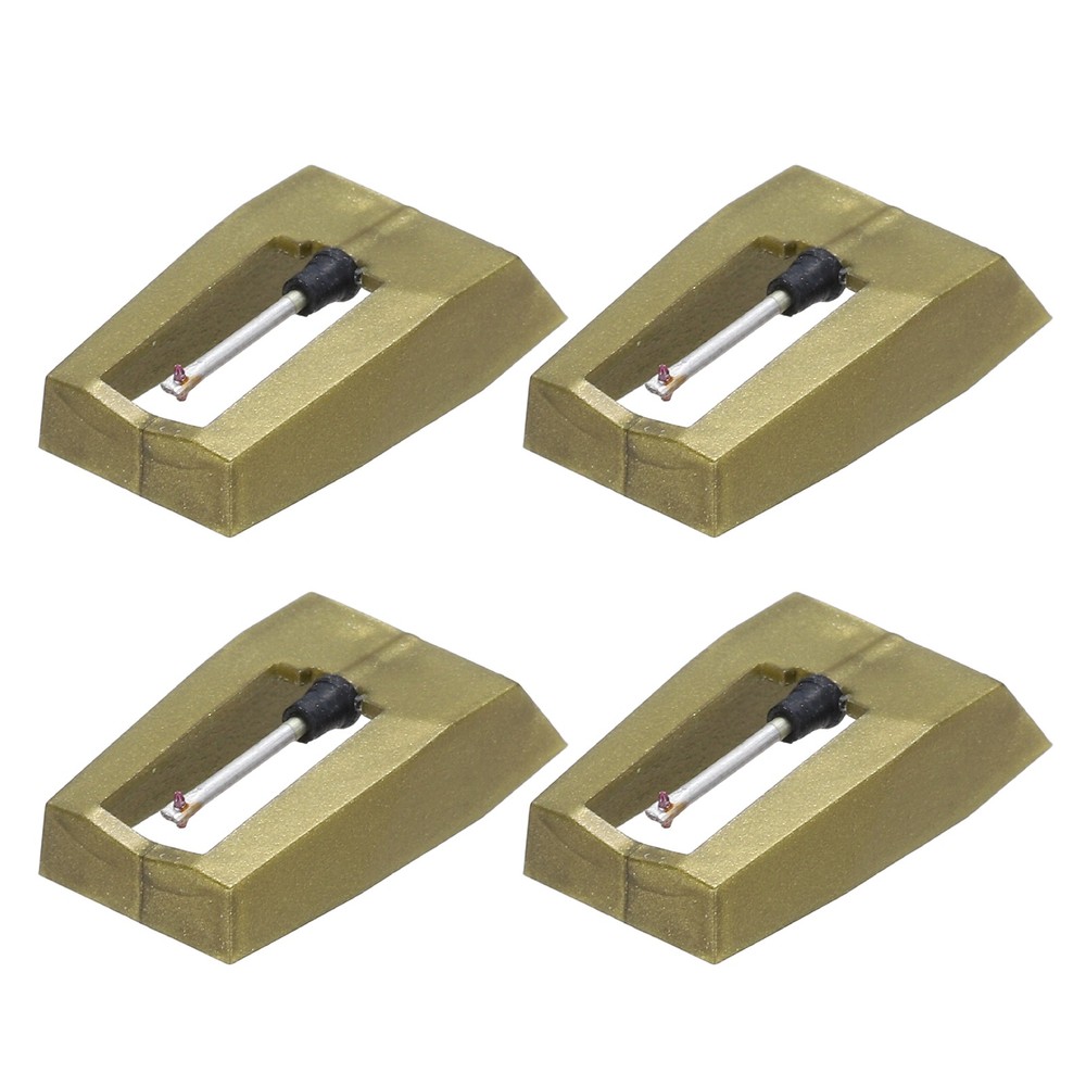 4 Pack Record Player Needle, Turntable Replacement Diamond Record Needle, Gold