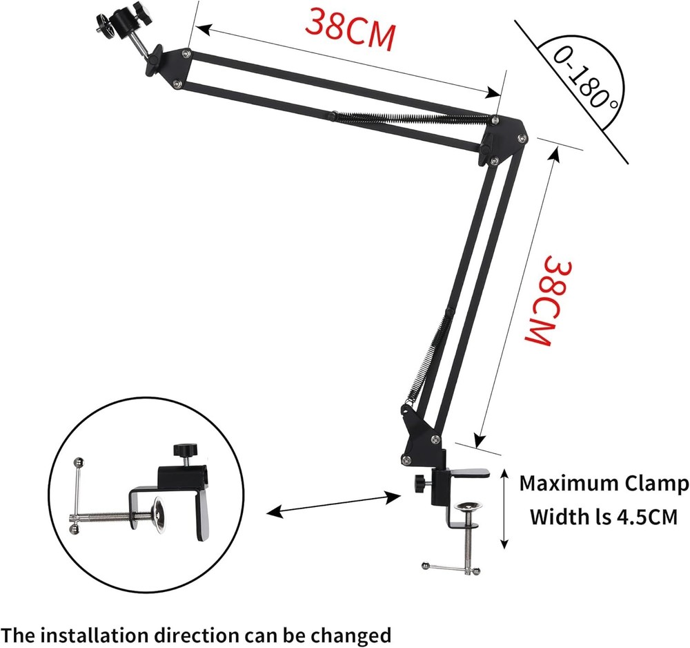 2 Pack LED UV Screen Printing Light with Adjustable Height and Angle Stand