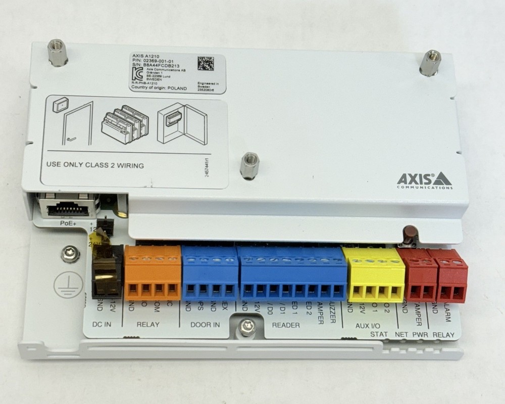 AXIS COMMUNICATIONS A1210 NETWORK DOOR CONTROLLER 02369-001-01