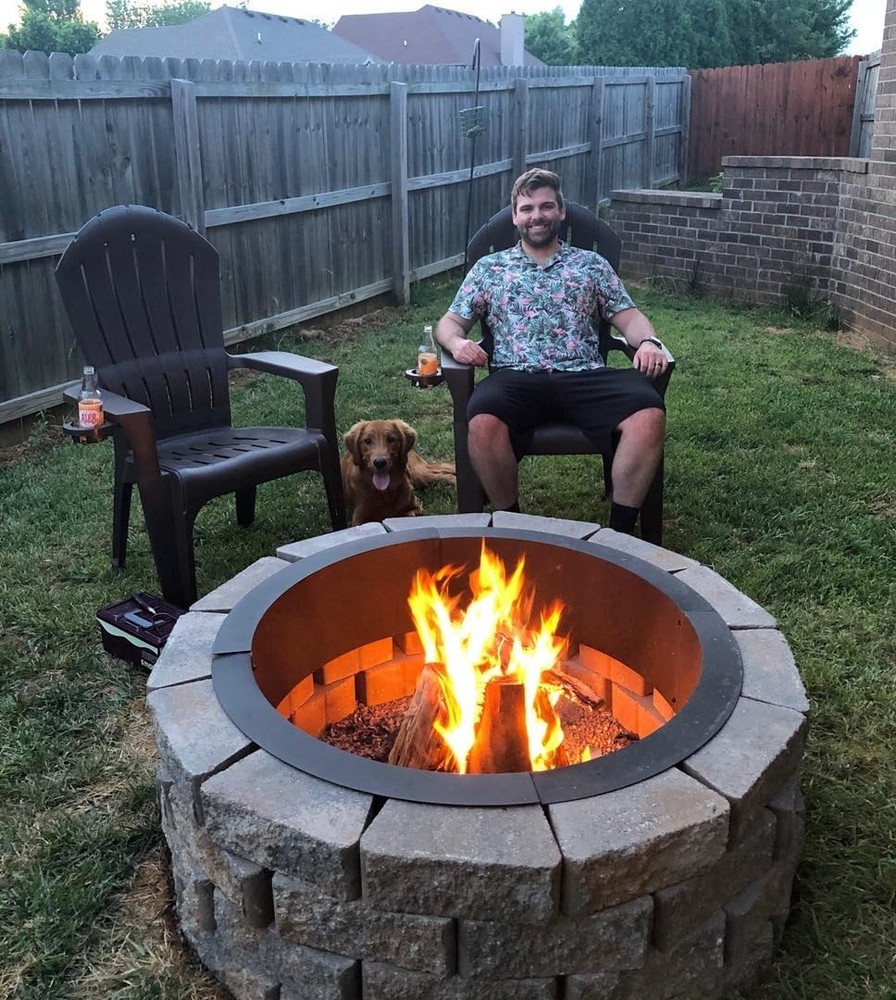 Customizable 36-Inch Fire Pit Insert - Easy Assembly with Safety Features