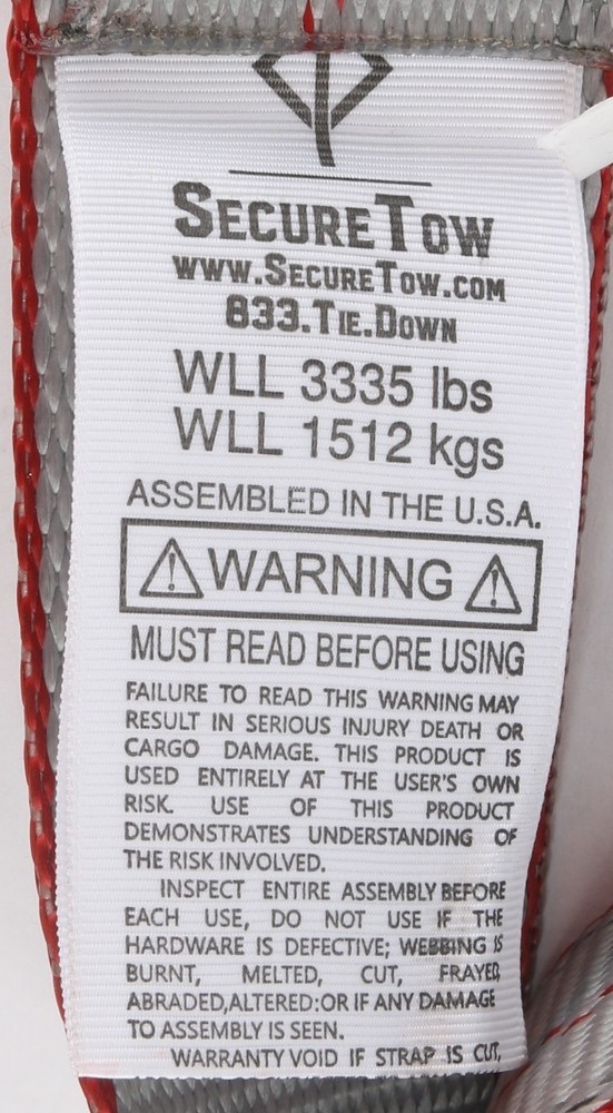 2814-RTJ SecureTow 2"x14' RTJ Cluster Strap