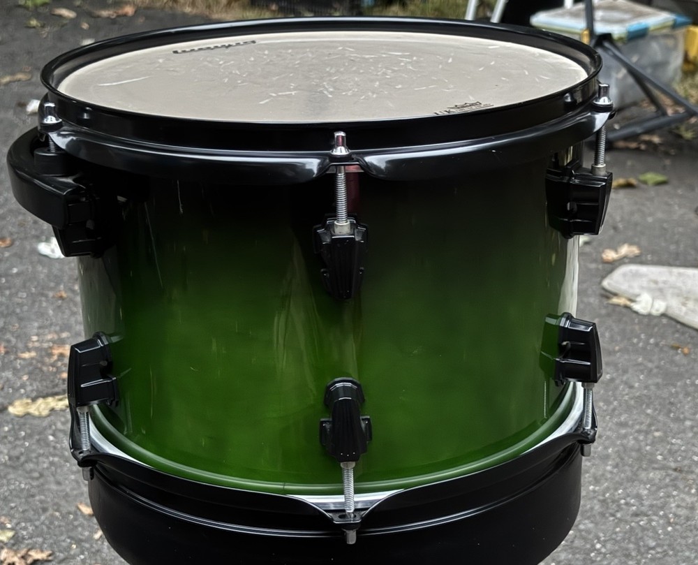 Ludwig Element Evolution 100th 12 x 9" Rack Tom Drum Green Fade
